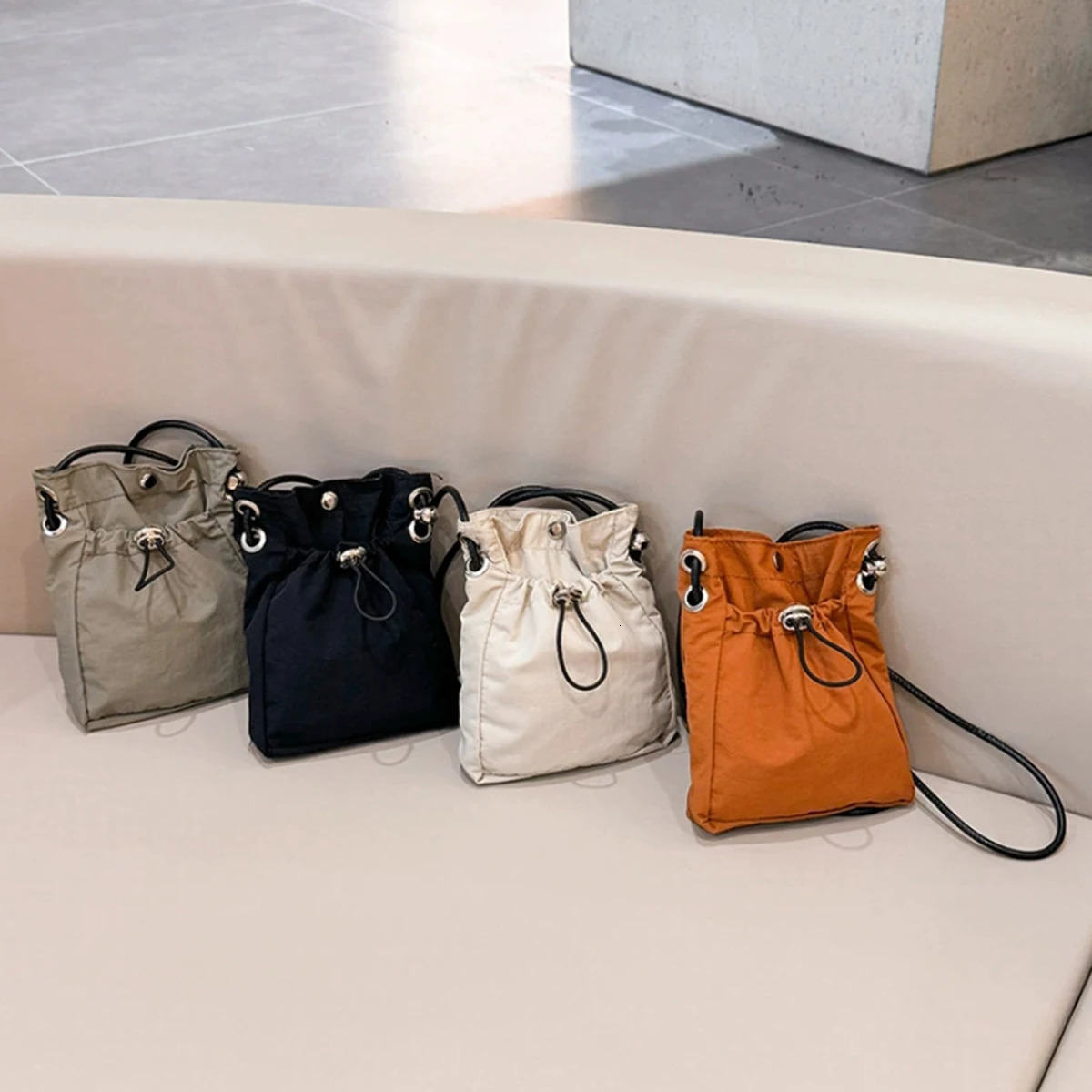 Nylon Crossbody Bag Soft Mini Phone Wallet Multifunctional Square Shoulder Bag Crossbody Purse Canvas Purse Messenger Bag 250731