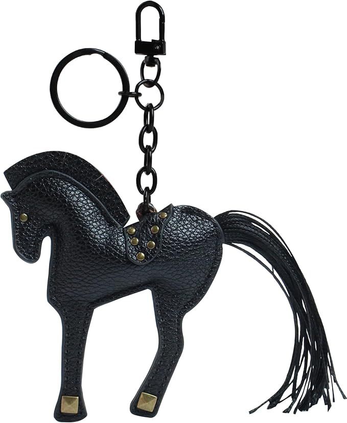 Keychains In Leather Horse Bag Charm Rope Bow Accessories Luxury Pendant Creative Ornament Gift