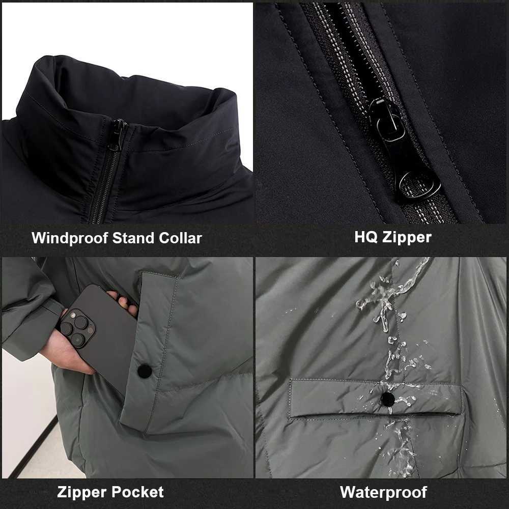 VPG Short Down Jacket Mens Winter Coats Versatile Collar Winter Jacket For Men Women Windproof Lightweight Warm Travel Camping W250806