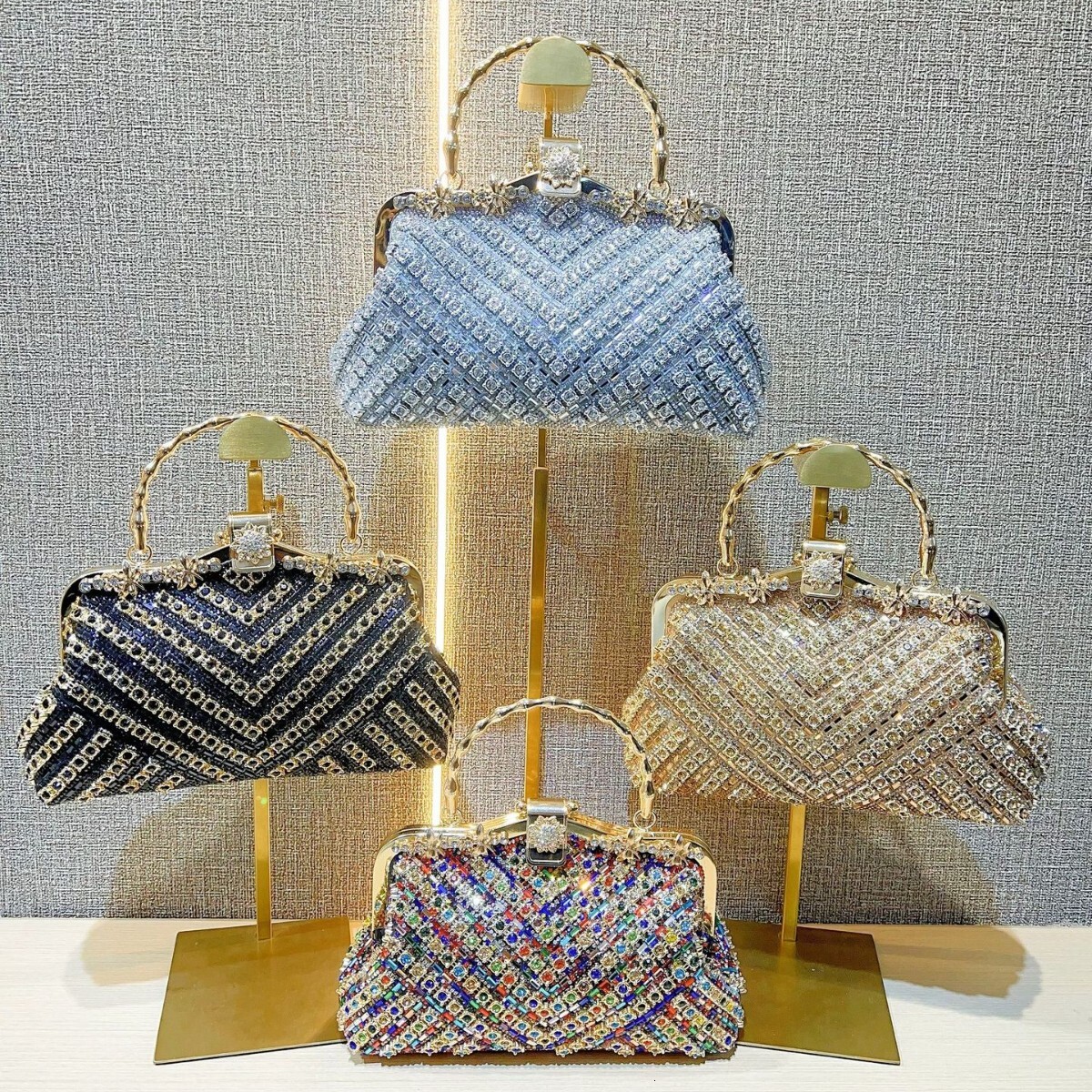 Designer rhinestone handbag inlaid bag 2025 new single shoulder crossbody bag