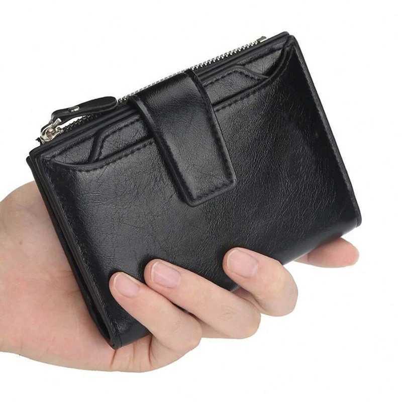 holder Wallet for men and women Purse RFID Blocking Men Leather Wallet Money Bag Wallet best gifts for menXJ250806