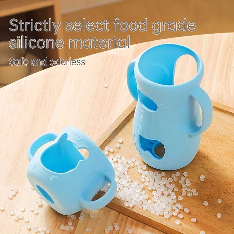 8oz/240ml Wide-neck Bottle Silicone Sleeve Baby Bottle Handle for Milk Bottle Feeding Bottle Protector X250806
