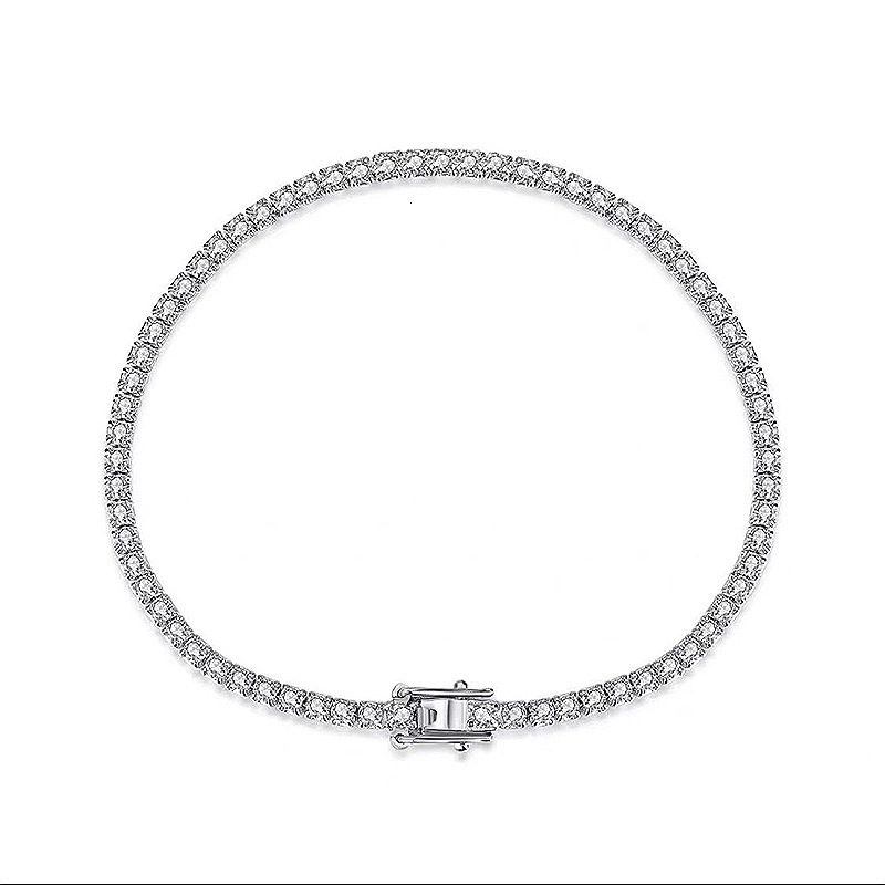 Hui Zhi Wing Jewelry New S Pure Sier Zircon Full Bracelet Fashion Style