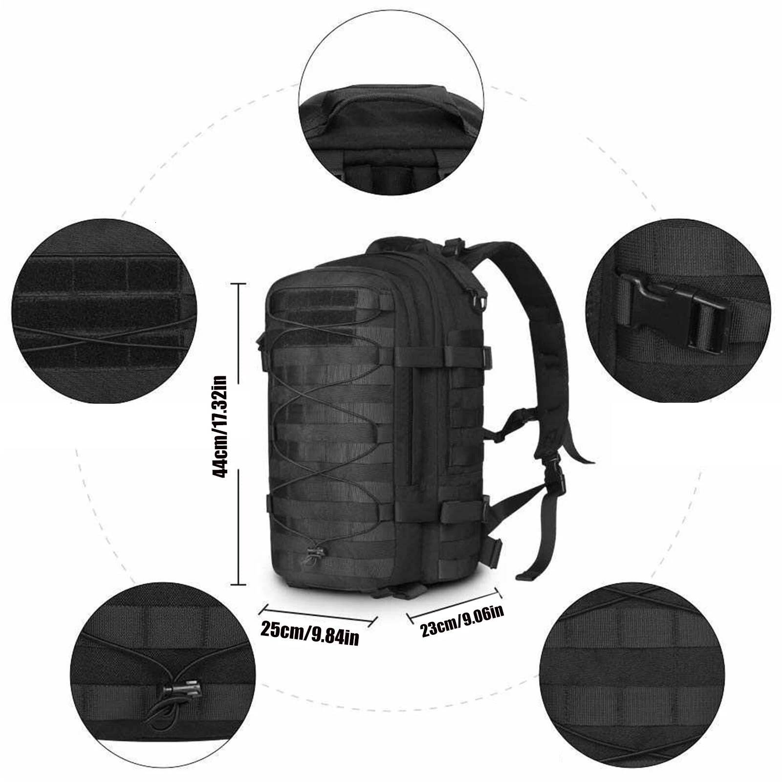 Tactical Assault Backpack Men Large Capacity 3P Attack Big Rucksack Travel Bag Hunting Hiking Camping Backpacks Outdoor high-quality
