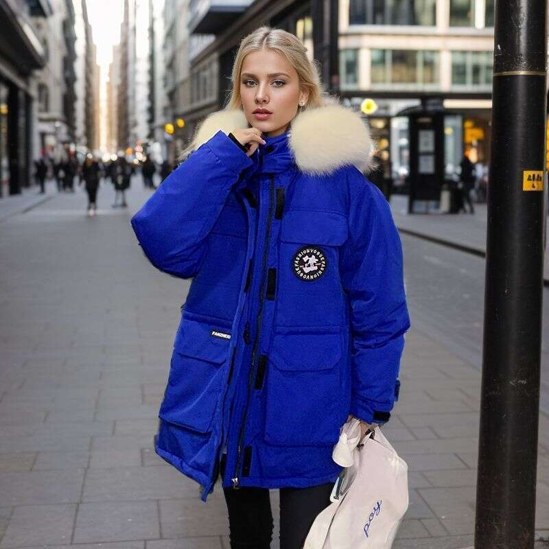 Women's Clothing New Workwear Winter Coats Jacket For Women Thickened Small Couple Design Fur Collar Cotton Coat