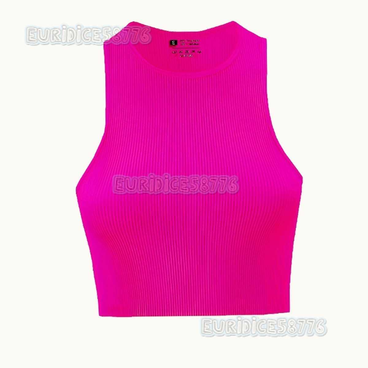 Short Round Neck Tie-dye Solid Color Tank Top Summer Tight-fitting Crop Top Sleeveless Hot Girl Top for Women H250806