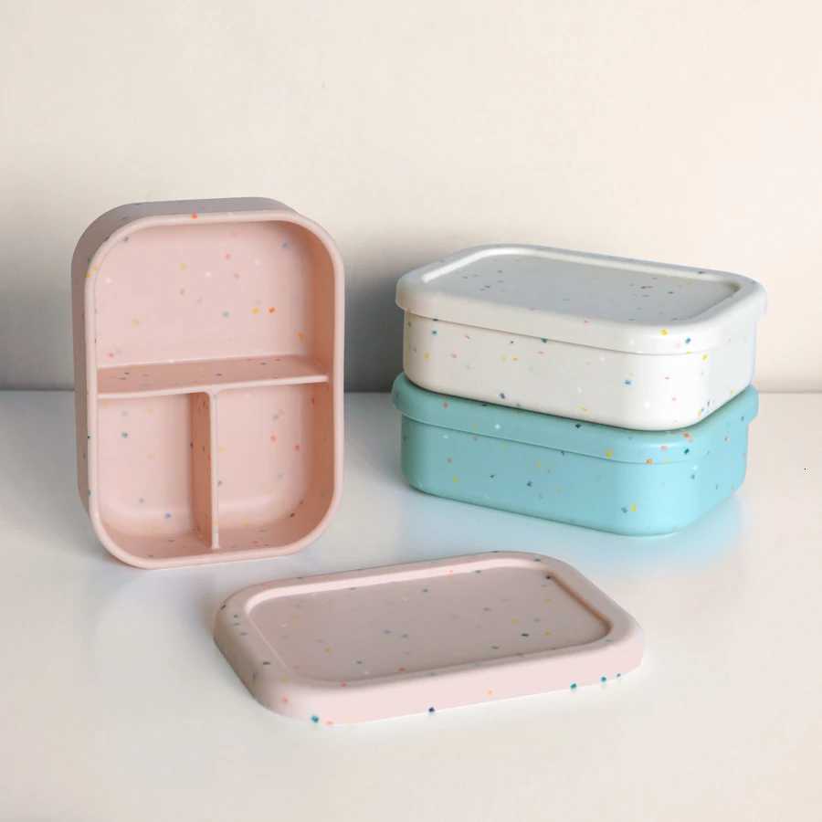New Baby Silicone Lunch Box Food Grade Dish Plate Crisper Microwave Lunch Box Baby Feeding Bowl Outdoor Box X250806