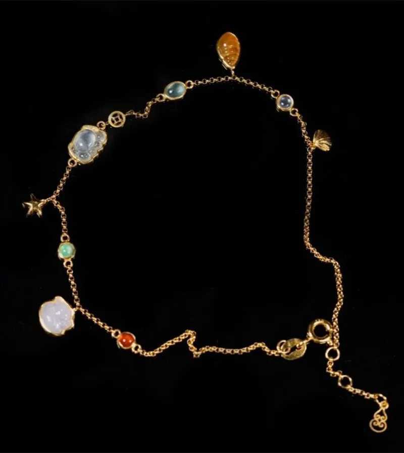 Summer Crab Duck Small Conch Starfish Shell Anklet Women Exquisite Everything With Fashion Light Luxury Temperament Ankle Chain Y250805