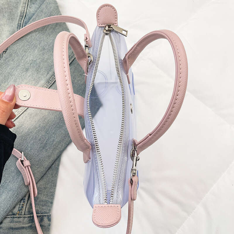 DHcollections 2025 Women's New Transparent Jelly Dumpling Trendy Fashion Handbag Casual Shoulder Crossbody Bag