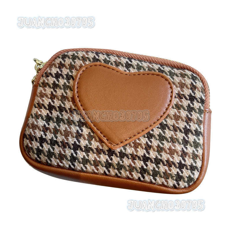 Canvas Compact Wallet Coin Purse for Women Mini Coin Bag Small Zipper 2025 New Exquisite High-end H250806