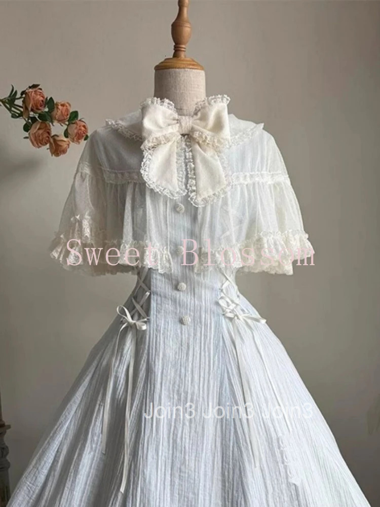 French Elegant Sweet Lolita Dress Women Bow Lace Patchwork Princess Party Dresses New Slim Fashion Hepburn Clothing Summer