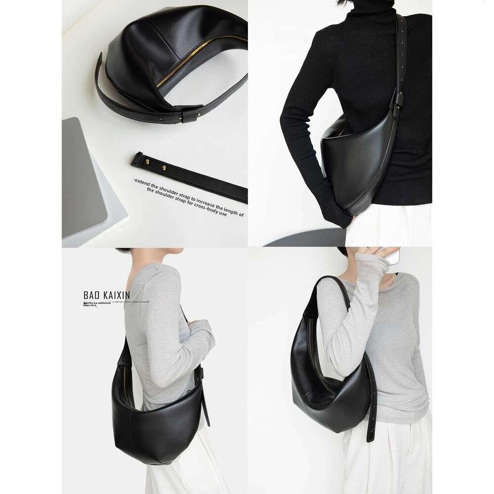 Designer Bag Tote bag Shoulder bag Niche Design Dumpling Underarm Commuter Handheld Crossbody Large Capacity Black