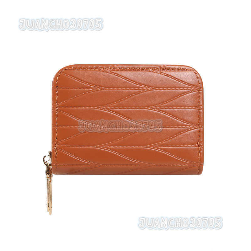 New Trendy Multi-card Slot Zipper Small Wallet Fashionable Large Capacity Card Holder Womens Mini Coin Purse H250806