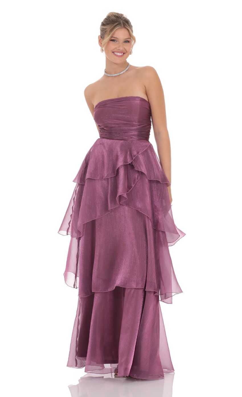 Elegant Strapless Women's Dress for Multiple Party