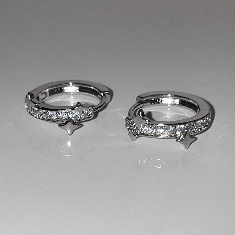 Free Shipping Designer Luxury Jewelry New Women's High-end Zircon Earrings Niche Sense Pure Silver Needle Ear Accessories