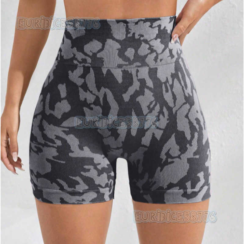 New Tie-dye Tight Yoga Shorts High Waist Slimming Hip-lifting Sports Shorts Running Training Fitness Leg-lengthening H250806