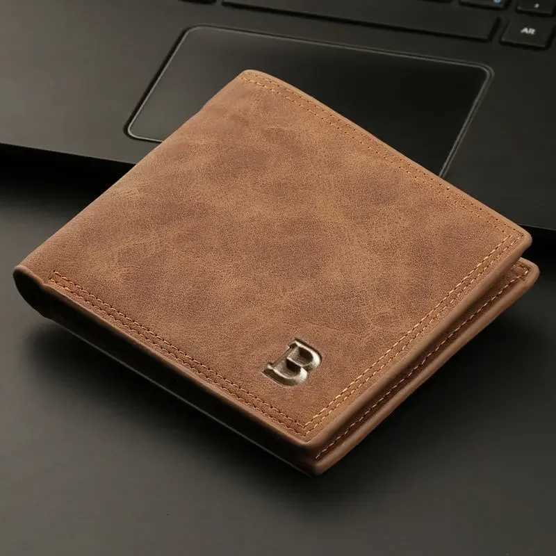 Zipper Coin Pocket Holder Wallet for Men PU Leather Wallet High Quality Minimalist Thin Short Card Holder Purse Business WalletsXJ250806