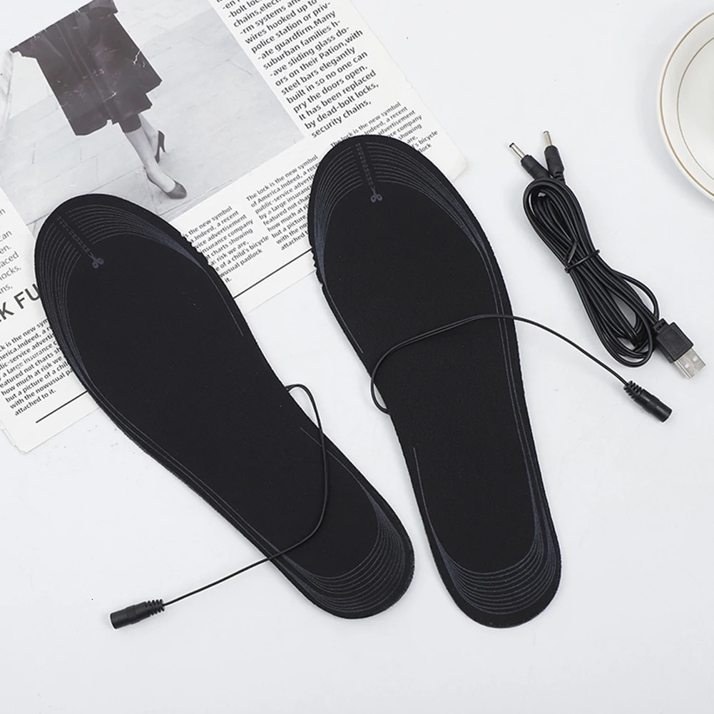 Unisex Electric Foot Warmer Adjustable Temperature Rechargeable Heated Insoles Multifunctional for Winter Fishing Hiking Camping 250805