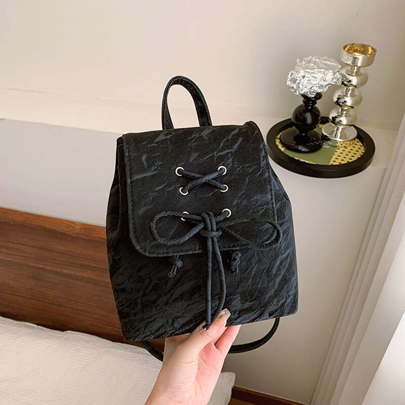 Bow tie women's Korean style backpack student school multifunctional travel bag, suitable for women's leisure outings, shopping, and dates