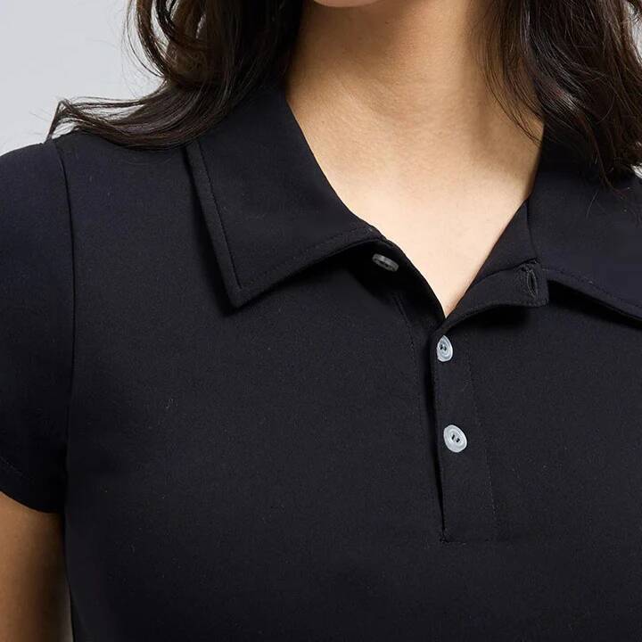 Women's Tennis Dress Polo Collar Short Sleeves Chest Pad Shorts Slim Golf Badminton Quick-Drying Fiess Sports Suit