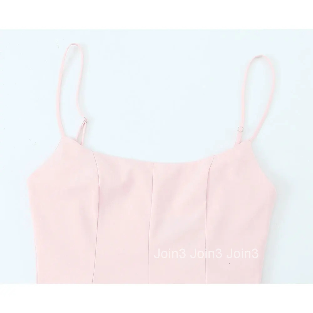 DUOPERI Women Patchwork Pleated Backless Mini Dress Zipper Thin Straps Korean Square Collar Female Elegance Camisole Dresses