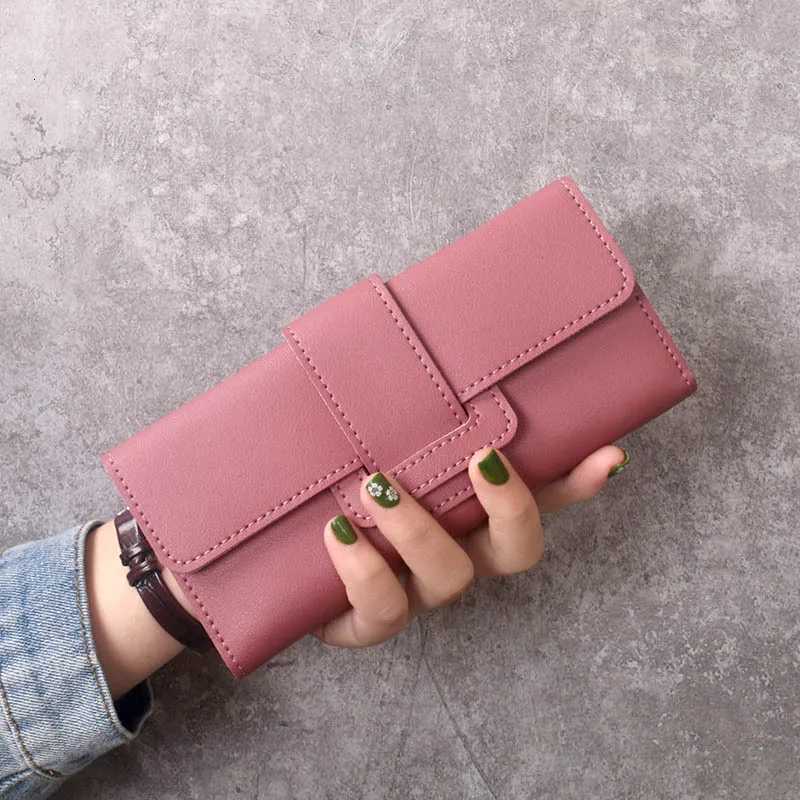 2024 new ladies long purse clutch multi-functional PU purse Korean version of simple fashion walletXJ250806