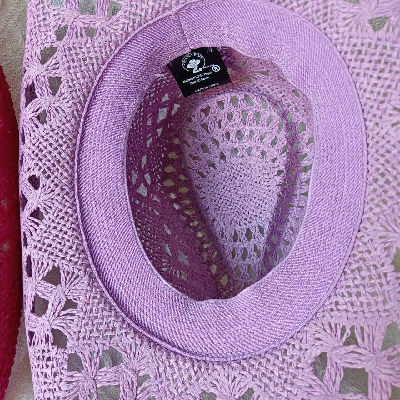 Purple 2024 Cowboy Straw Hat Hand-woven Hollow Mens and Womens Summer Sun Hat Jazz Straw Hat Western Cowboy Hat sombrero 250805