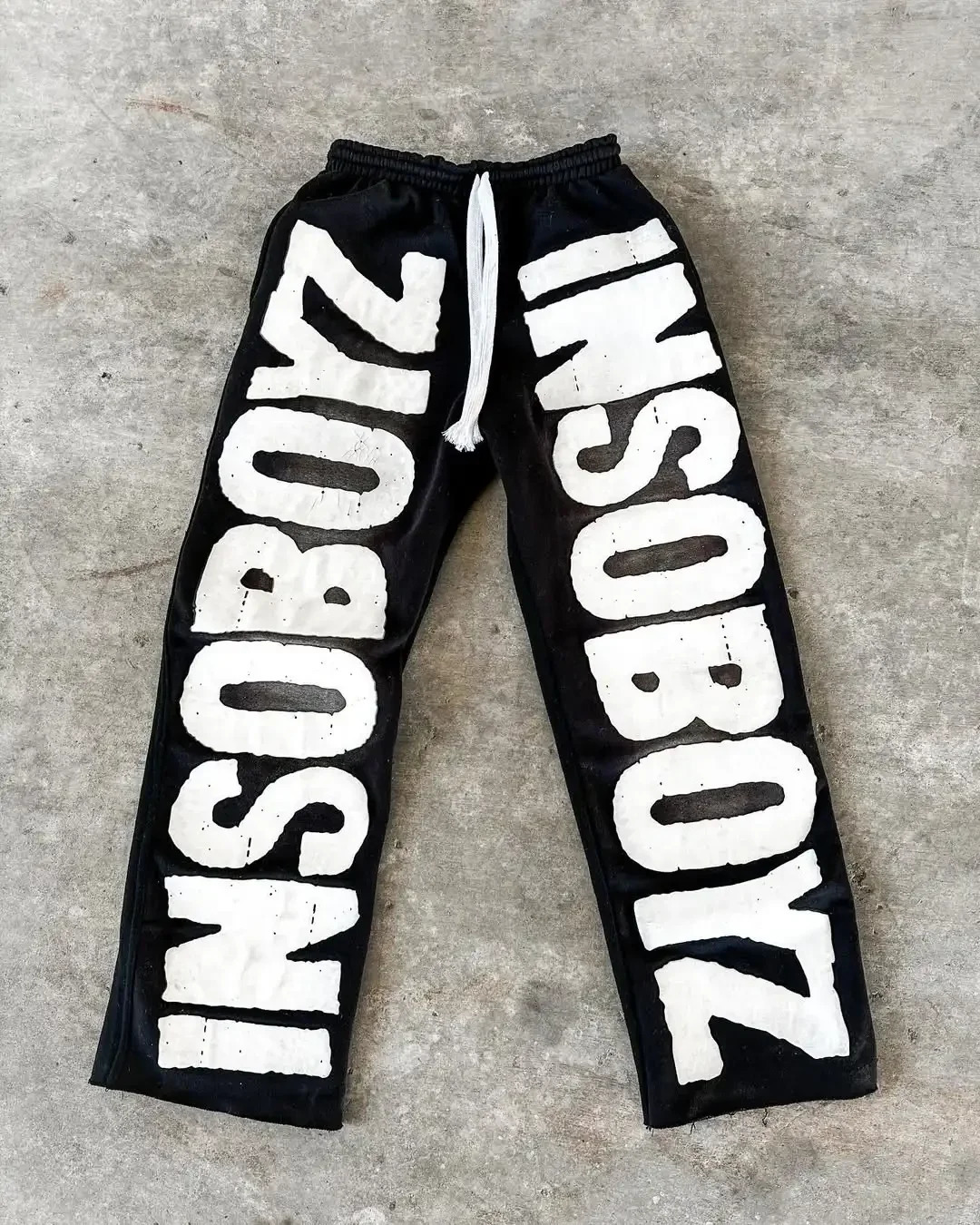 Y2K American Fashion Oversized Letters Loose Jogging Pants Mens and Womens Harajuku Hip-Hop Letters Casual Joker Sweatpants 250806