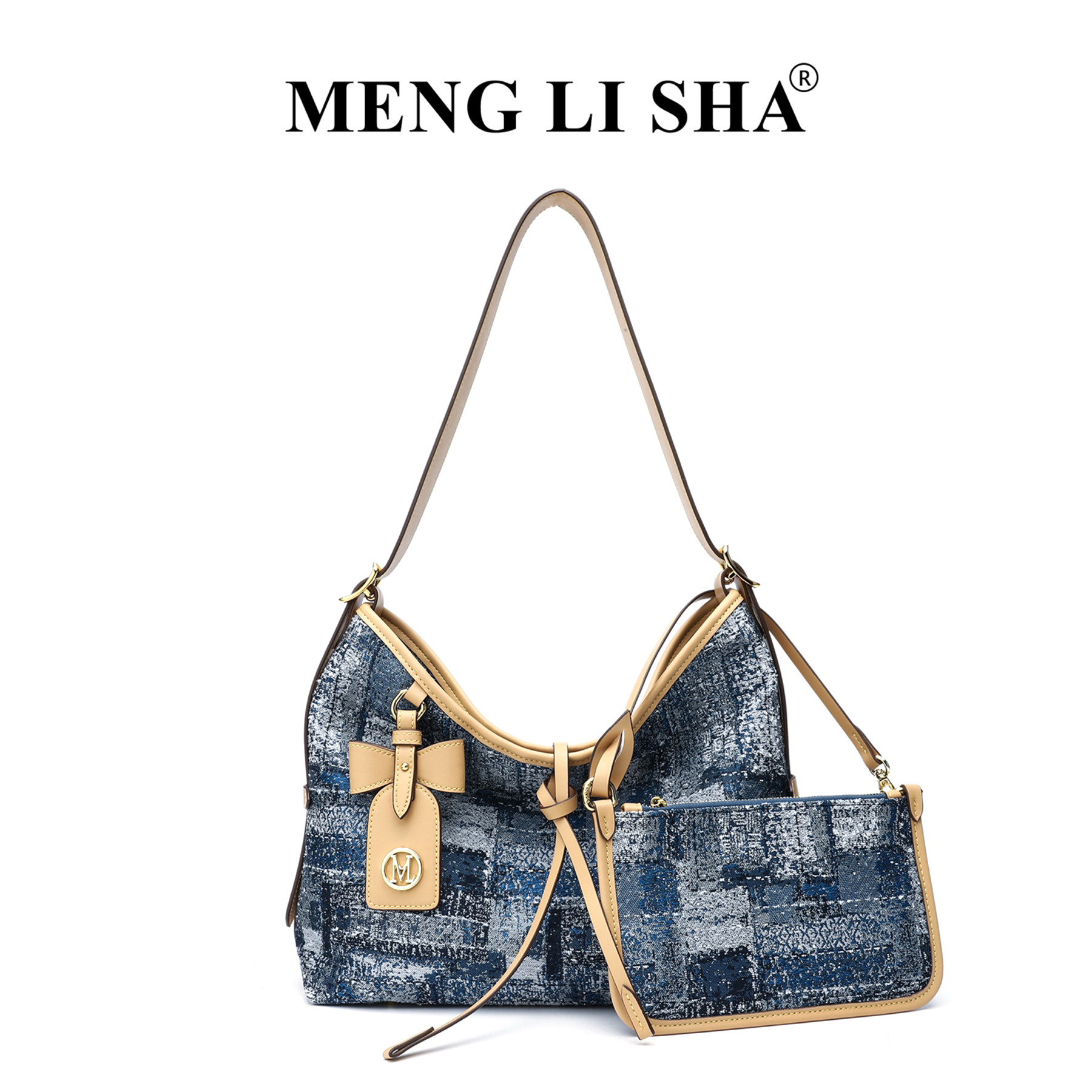 MENG LI SHA Commuting Lazy Large-Capacity Single-Shoulder Underarm Tote For Women New Fashionable Personalized And Simple Handheld Bag In Summer 2025