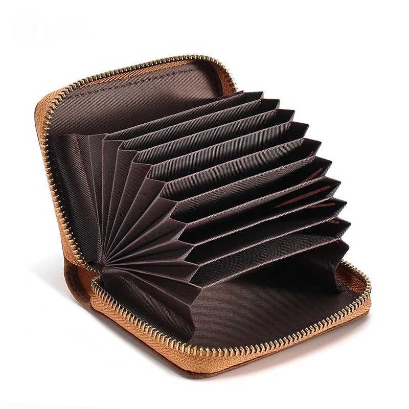 Mans Purse Zipper Coin Purse Short Wallet Men Women Short Wallet RFID Driving License Bag Wallet Multi Cards XJ250806