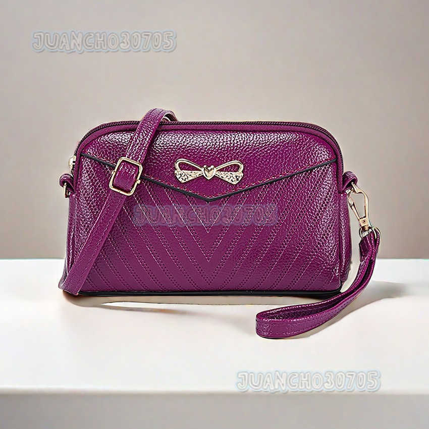 New Womens Small Bag Mini Fashion Single Shoulder Crossbody Bag Versatile Lightweight Clutch Bag Office Phone Bag Leather Bag H250806