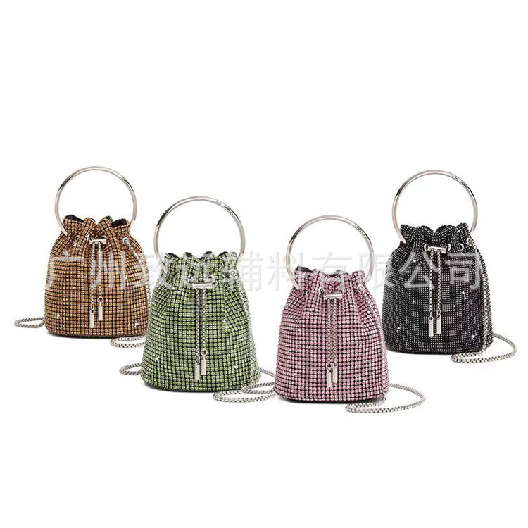 Designer 2025 new diamond bag bucket bag fashionable and exquisite chain shoulder crossbody bag