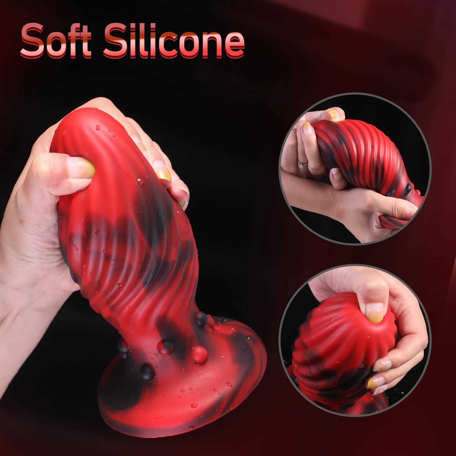 Anal Plug Dildo Huge Silicone Butt Plug Big Penis Vaginal Anal Dilator Suction Cup Prostate Massager Anal Toys for Men and Women XJ250806