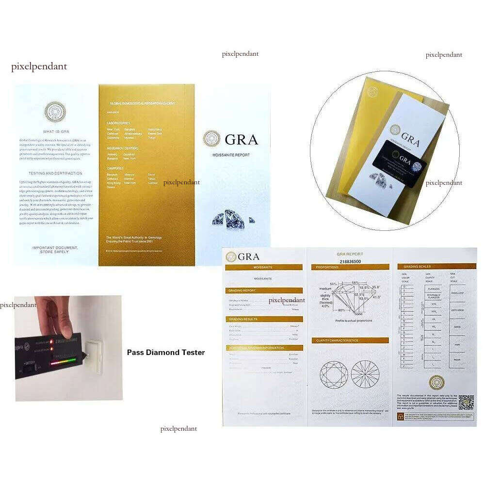 pass dia tester VVS1 moissanite designer for women men making of sterling sier stud earrings screw back earring jewelry woman valentines day gift