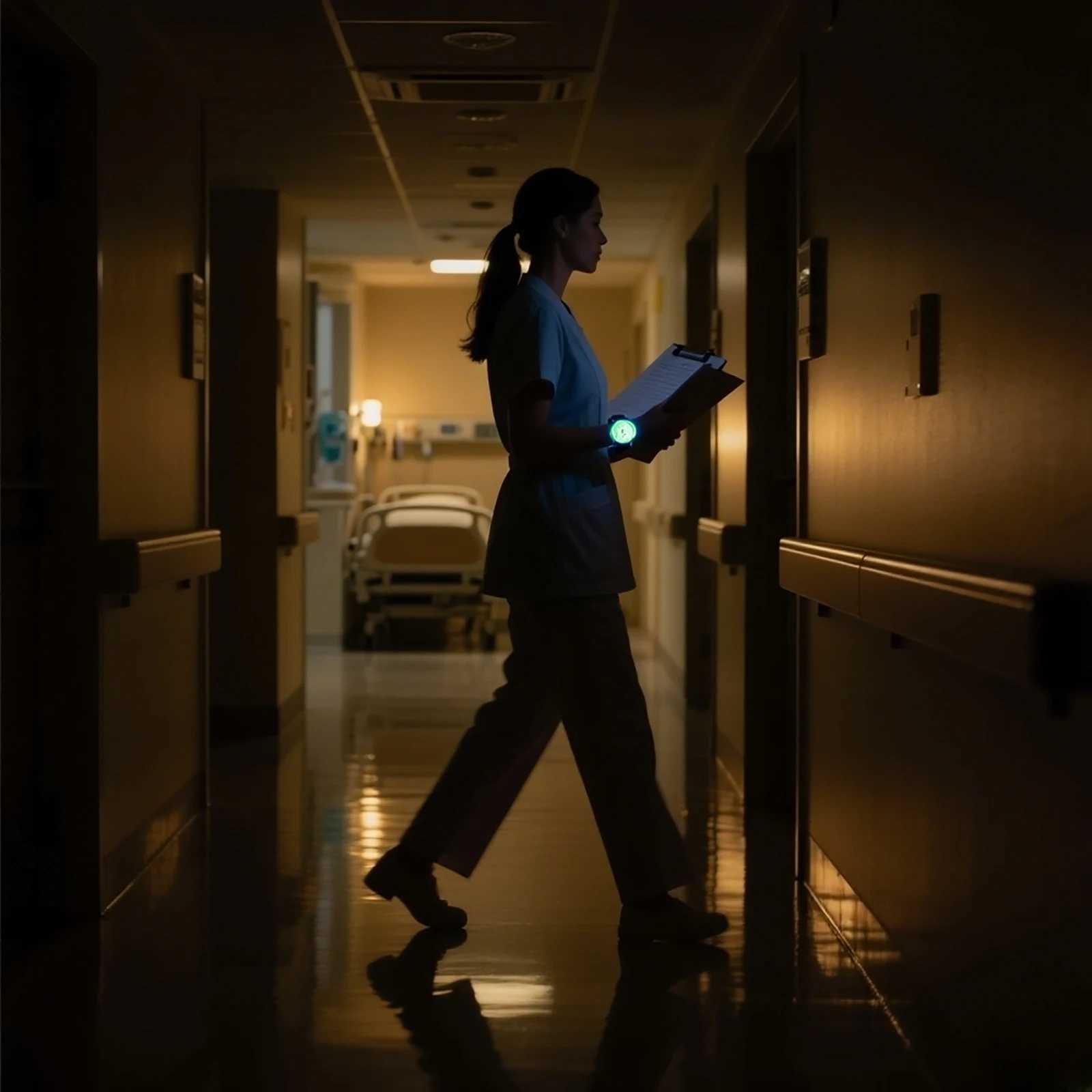 Calmtick Fine Artistic Nurses With Luminous Stop Waterproof Plastic Str W250806