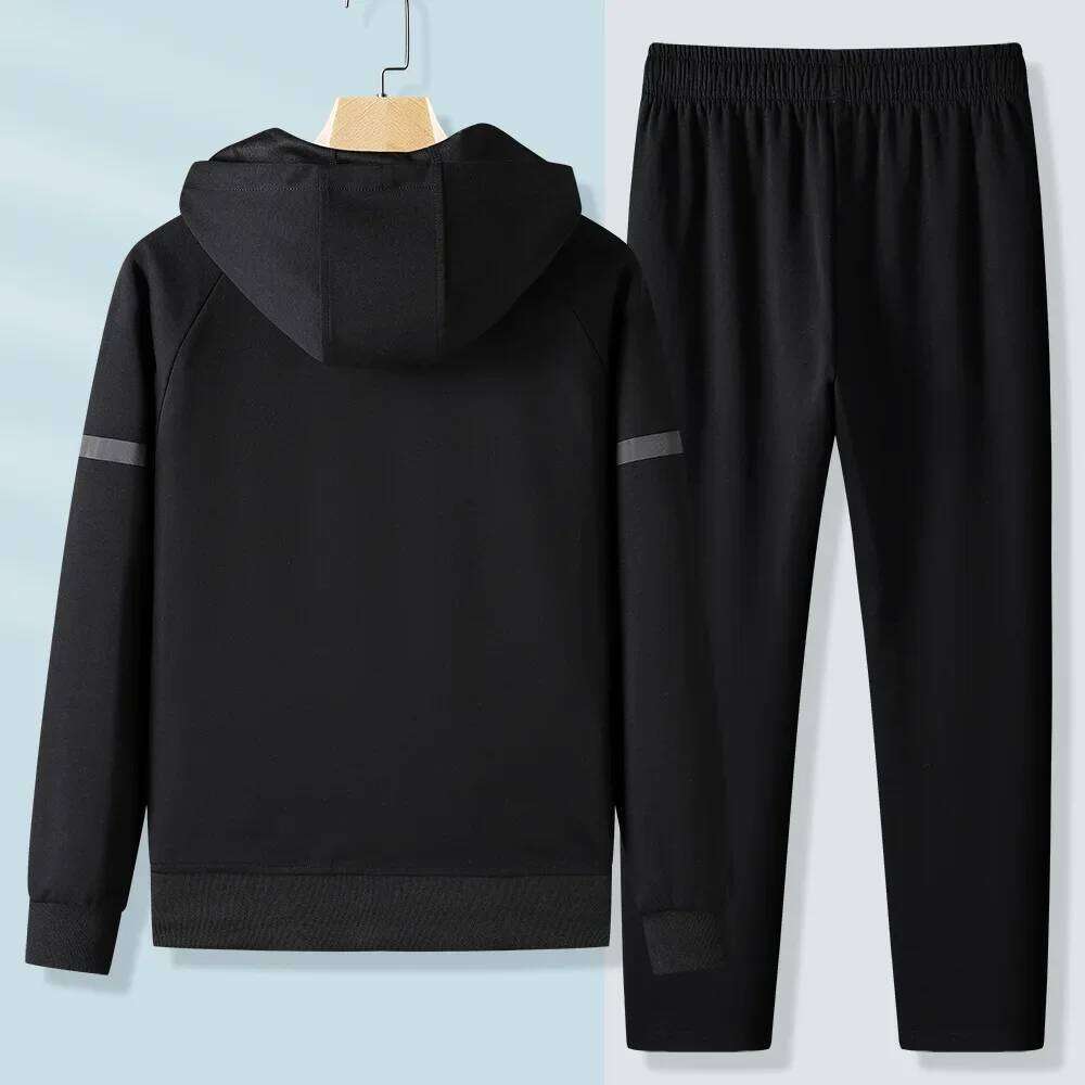 Autumn Pure Cotton Sports Suit For Men And Women Casual Jacket Morning Running Fiess Korean Style Couple Matching Outfits