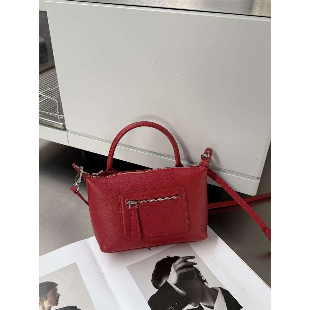 Designer Bag Tote Shoulder Bag High Value Summer New Handheld Crossbody Top Layer Versatile Fashion Cowhide Women S Dumpling