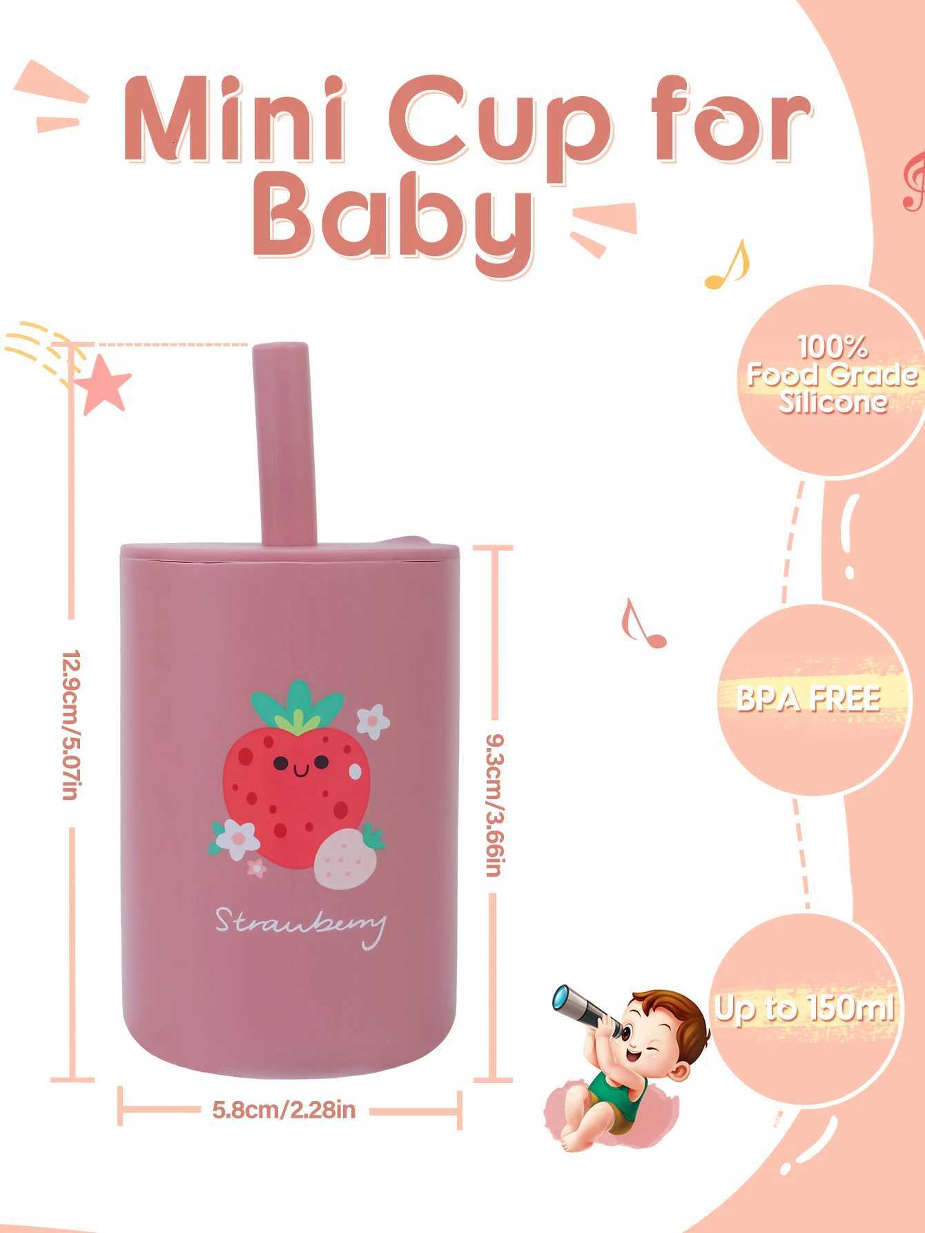 100% Silicone Training Cup for Children Baby Sippy Cup for Beginners Practical Feeding and Learning Kid Drink Cup X250806