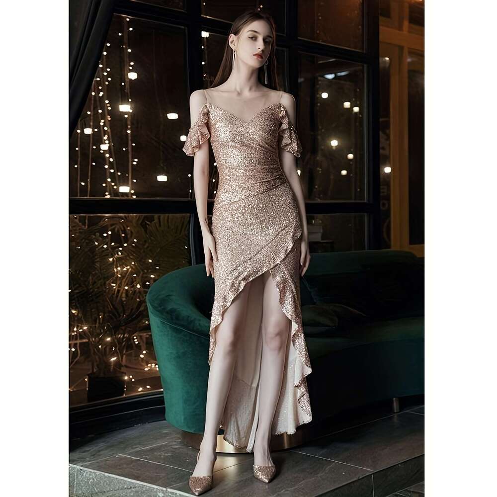 Chic Lace-Up Detailed Long Vesteux Fashion Garment Suitable for Special Occasions like Weddings and Party