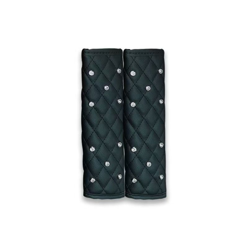 Car interior diamond-encrusted crown shoulder guard cover for seat belts, car interior accessories.