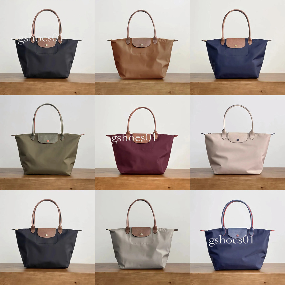 Longchompe Bag Designer Nylon Tote Shoulder Bags Computer Women Lady Large Shopping Bag Handbags Beach Navy Blue Black Brown Large Sizes Longity Champlys bags b7