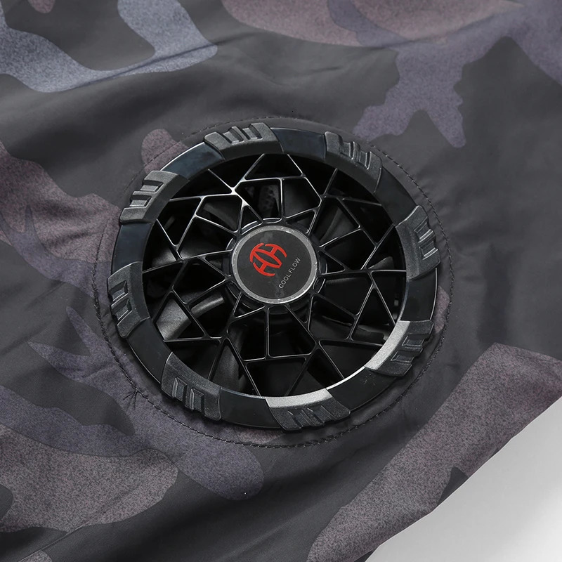 Mens Ice Vest Fan Air Conditioner Clothes Cool Vest Sport USB Rechargeable Cooling Vest Workers Summer Camping Fishing Overalls 250805