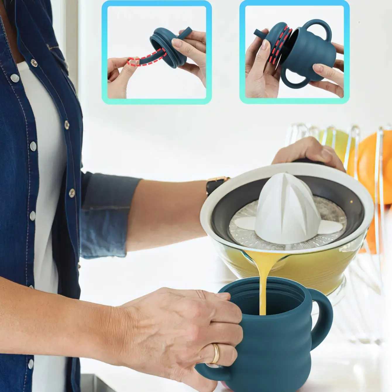 Baby Silicone Cup Portable Drinking Straw Cup Children Leak-Proof Breastfeeding Bottle Cup Baby Feeding Cup Learning Cup X250806