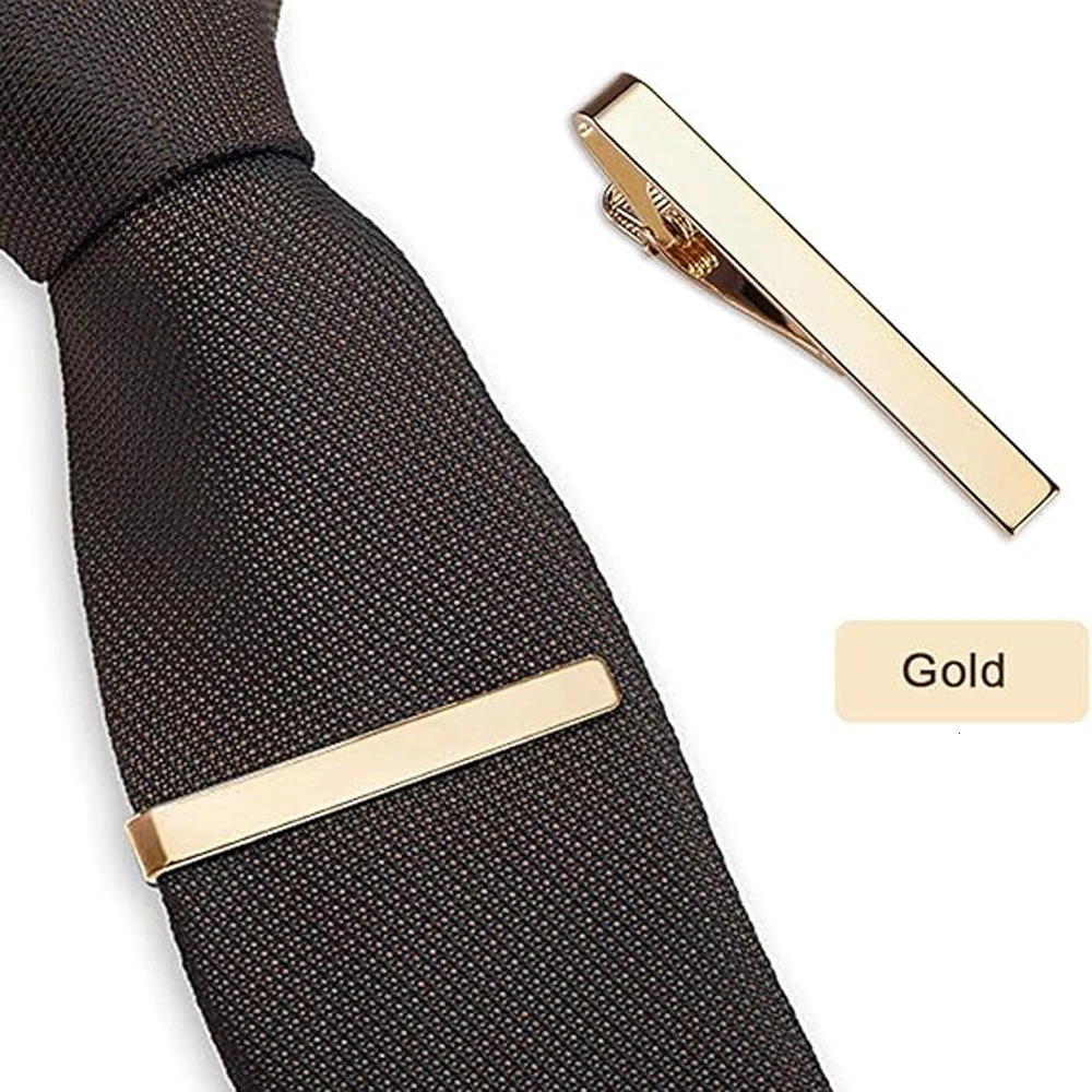 1 or 3 Pack Tie Clips for Men Long Styles Tie Bar Clip Set Square Edges Tie Tack Pins Necktie Bar Necktie Wedding Business Clips 250806