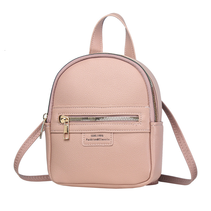 New PU Bag Fashion Lychee Pattern High-end Feel Women's Backpack