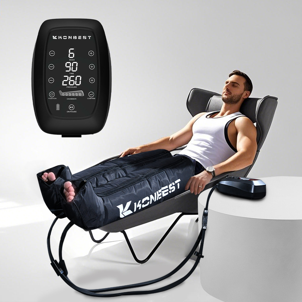 4 Chambers Compression Pressotherapy Leg Foot Massage Therapy Boots Sports Recovery Air Compression Boots