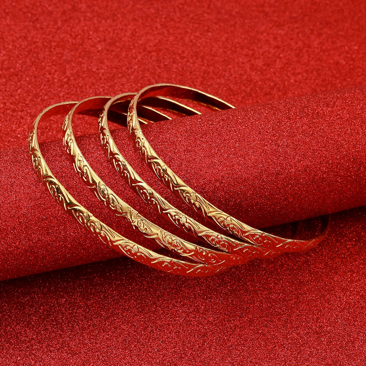 Dubai Bangles For Women Indian African Bracelets Charm Wedding Ethiopian Arabic Hand Jewelry 250805