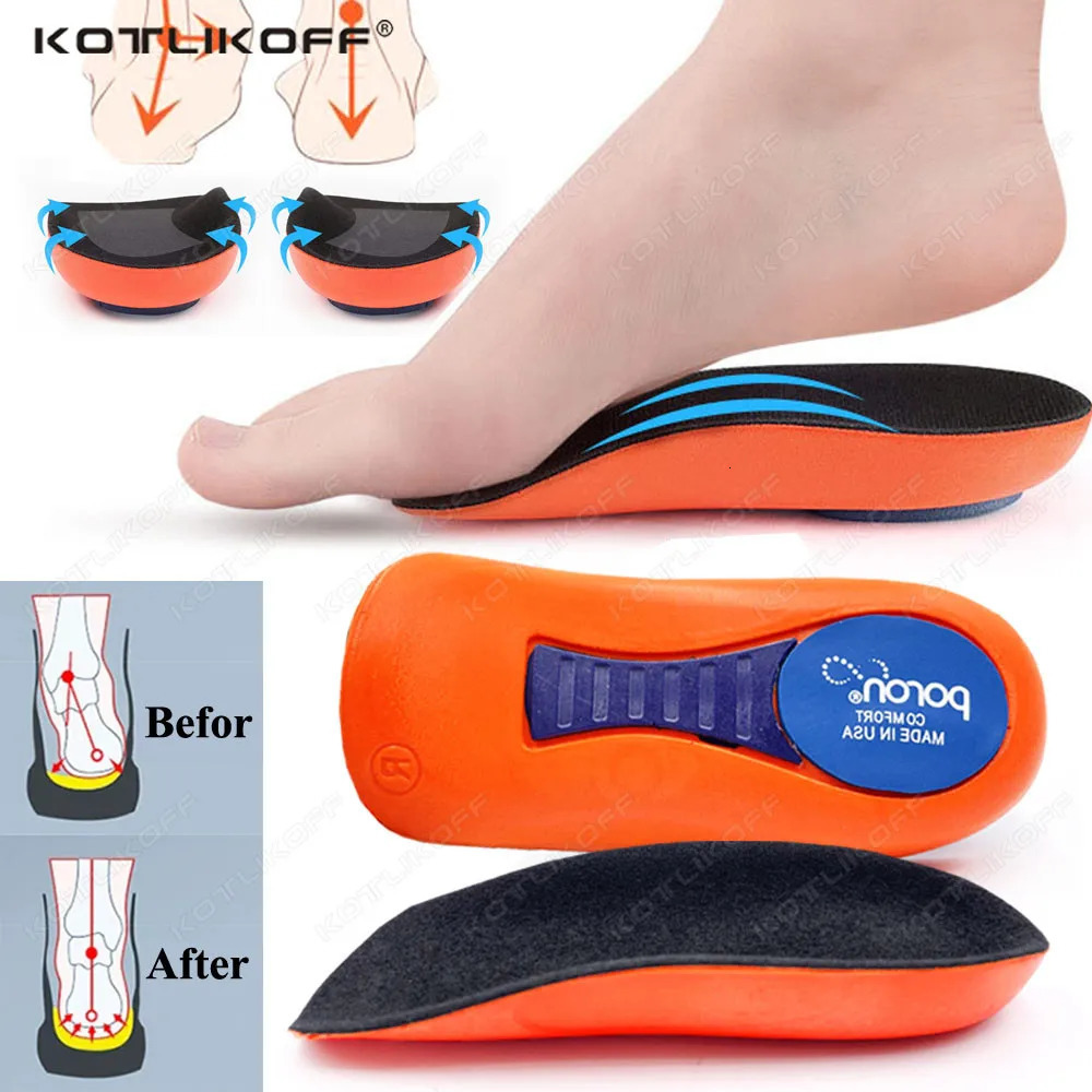 Orthopedic Half Insoles For Plantar Fasciitis Pain Relief Heel Pad Sports Running Soft Elastic Shock Absorption Heel Foot Insert 250805