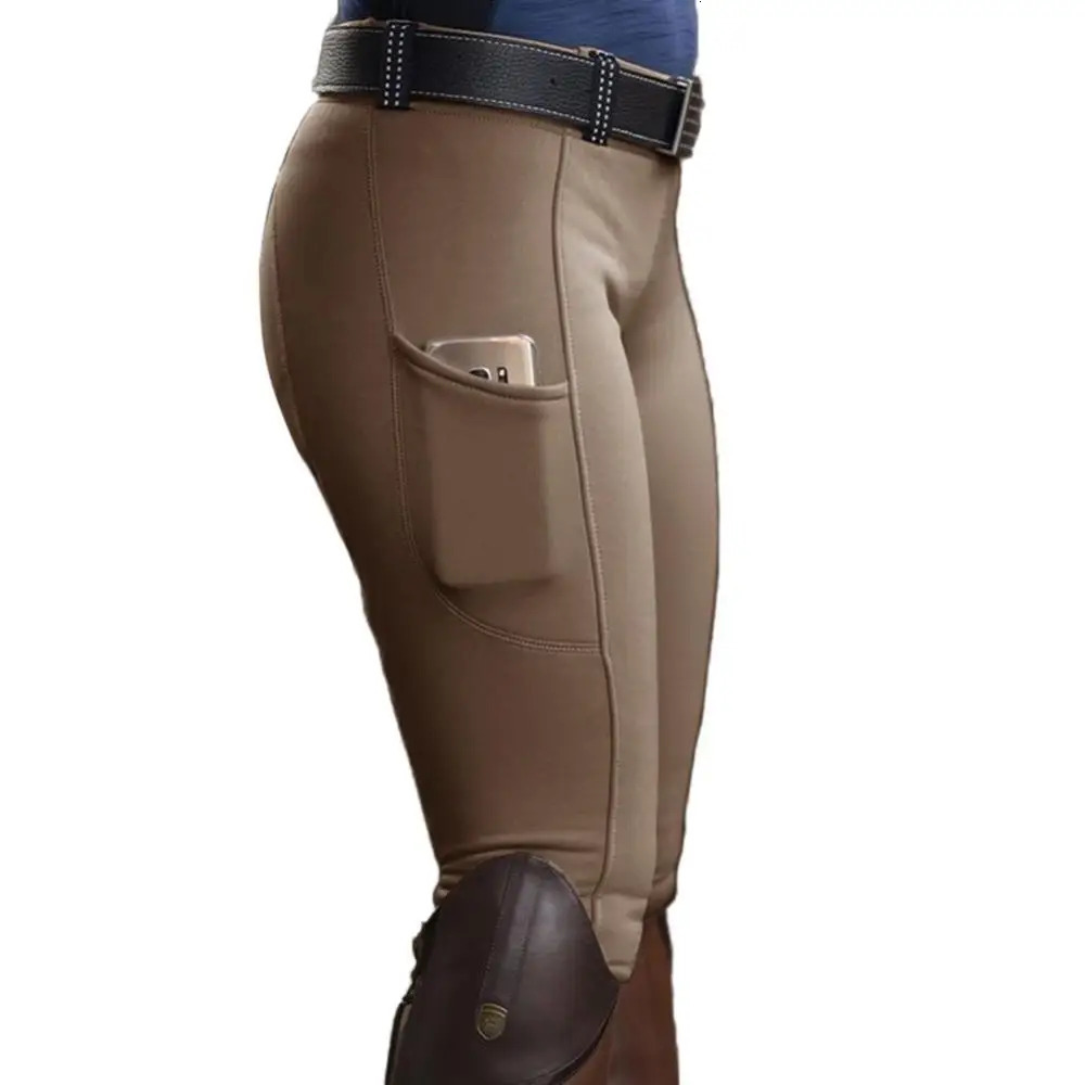 Horse Riding Pants Clothes For Women Men Fashion High Waist Trouser Elastic Equestrian Breeches Skinny Solid Trousers Equipments 250806