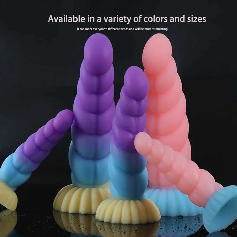 Simulated Dildo Anal Penetration Realistic Penis with Suction Cup Big Butt Plug Giant Monster Cock Dick Toy for Adults Men WomenXJ250806